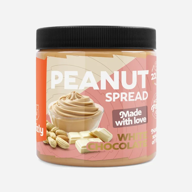 Erdnusscreme mit weißer Schokolade