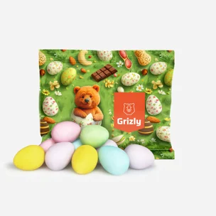 Knusprige bunte Mini-Eier